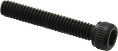 Unbrako - #8-32 UNC Hex Socket Drive, Socket Cap Screw - Alloy Steel, Black Oxide Finish, 1" Length Under Head - Apex Tool & Supply