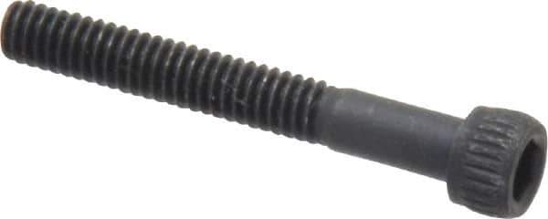 Unbrako - #8-32 UNC Hex Socket Drive, Socket Cap Screw - Alloy Steel, Black Oxide Finish, 1-1/4" Length Under Head - Apex Tool & Supply