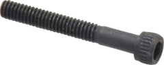 Unbrako - #8-32 UNC Hex Socket Drive, Socket Cap Screw - Alloy Steel, Black Oxide Finish, 1-1/4" Length Under Head - Apex Tool & Supply