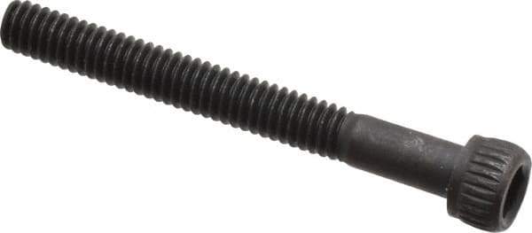 Unbrako - #8-32 UNC Hex Socket Drive, Socket Cap Screw - Alloy Steel, Black Oxide Finish, 1-1/2" Length Under Head - Apex Tool & Supply