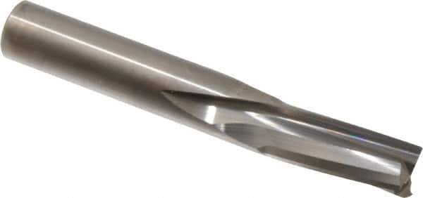 Onsrud - 1/2" Cutting Diam x 1-1/8" Length of Cut, 3 Flute, Downcut Spiral Router Bit - Uncoated, Right Hand Cut, Solid Carbide, 3-1/2" OAL x 1/2" Shank Diam, Three Edge, 10° Helix Angle - Apex Tool & Supply