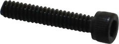 Unbrako - #10-24 UNC Hex Socket Drive, Socket Cap Screw - Alloy Steel, Black Oxide Finish, 1" Length Under Head - Apex Tool & Supply
