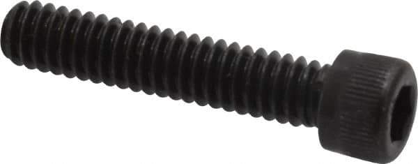 Unbrako - 1/4-20 UNC Hex Socket Drive, Socket Cap Screw - Alloy Steel, Black Oxide Finish, 1-1/4" Length Under Head - Apex Tool & Supply