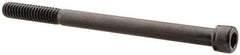 Unbrako - 1/4-20 UNC Hex Socket Drive, Socket Cap Screw - Alloy Steel, Black Oxide Finish, 3-1/2" Length Under Head - Apex Tool & Supply