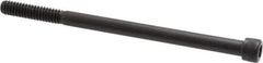 Unbrako - 1/4-20 UNC Hex Socket Drive, Socket Cap Screw - Alloy Steel, Black Oxide Finish, 4" Length Under Head - Apex Tool & Supply