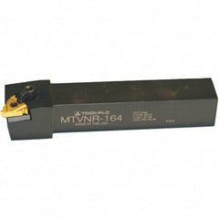 Tool-Flo - External Thread, Right Hand Cut, 1" Shank Width x 1" Shank Height Indexable Threading Toolholder - 6" OAL, L43 Insert Compatibility, MTVN Toolholder, Series Laydown - Apex Tool & Supply