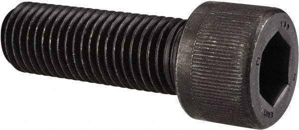 Unbrako - 7/8-9 UNC Hex Socket Drive, Socket Cap Screw - Alloy Steel, Black Oxide Finish, 2" Length Under Head - Apex Tool & Supply