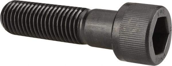 Unbrako - 7/8-9 UNC Hex Socket Drive, Socket Cap Screw - Alloy Steel, Black Oxide Finish, 3-1/4" Length Under Head - Apex Tool & Supply