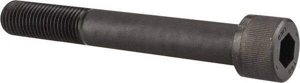 Unbrako - 1-1/4 - 7 UNC Hex Socket Drive, Socket Cap Screw - Alloy Steel, Black Oxide Finish, 9" Length Under Head - Apex Tool & Supply