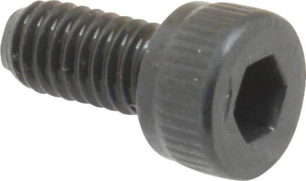 Unbrako - M4x0.70 Metric Coarse Hex Socket Drive, Socket Cap Screw - Grade 12.9 Alloy Steel, Black Oxide Finish, 8mm Length Under Head - Apex Tool & Supply