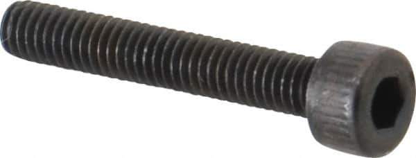 Unbrako - M4x0.70 Metric Coarse Hex Socket Drive, Socket Cap Screw - Grade 12.9 Alloy Steel, Black Oxide Finish, 25mm Length Under Head - Apex Tool & Supply