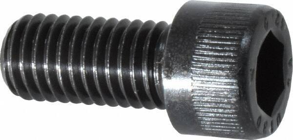 Unbrako - M12x1.75 Metric Coarse Hex Socket Drive, Socket Cap Screw - Grade 12.9 Alloy Steel, Black Oxide Finish, 25mm Length Under Head - Apex Tool & Supply