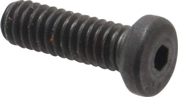 Unbrako - #8-32 UNC Hex Socket Drive, Low Socket Cap Screw - Alloy Steel, Black Oxide Finish, 1/2" Length Under Head - Apex Tool & Supply