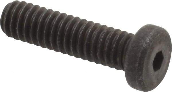 Unbrako - #8-32 UNC Hex Socket Drive, Low Socket Cap Screw - Alloy Steel, Black Oxide Finish, 5/8" Length Under Head - Apex Tool & Supply