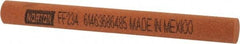 Norton - 4" Long x 3/8" Diam x 3/8" Thick, Aluminum Oxide Sharpening Stone - Round, Fine Grade - Apex Tool & Supply