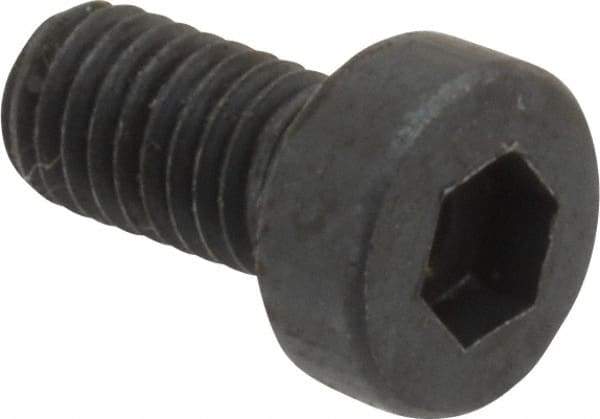 Unbrako - M5x0.80 Metric Coarse Hex Socket Drive, Low Socket Cap Screw - Grade 10.9 Alloy Steel, Black Oxide Finish, 10mm Length Under Head - Apex Tool & Supply