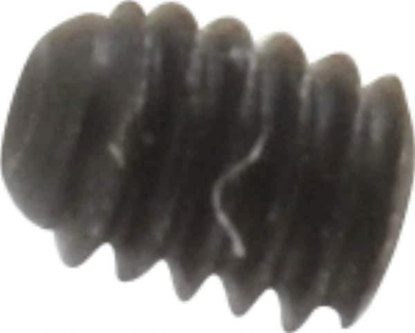 Unbrako - #1-72 UNF, 3/32" OAL, Cup Point Set Screw - Grade 8 Alloy Steel, 0.035" Key - Apex Tool & Supply