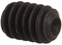 Unbrako - #2-56 UNC, 1/8" OAL, Cup Point Set Screw - Grade 8 Alloy Steel, 0.035" Key - Apex Tool & Supply