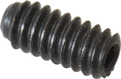 Unbrako - #2-56 UNC, 3/16" OAL, Cup Point Set Screw - Grade 8 Alloy Steel, 0.035" Key - Apex Tool & Supply