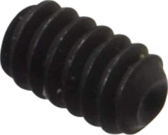 Unbrako - #4-40 UNC, 3/16" OAL, Cup Point Set Screw - Grade 8 Alloy Steel, 0.05" Key - Apex Tool & Supply