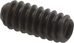 Unbrako - #4-40 UNC, 1/4" OAL, Cup Point Set Screw - Grade 8 Alloy Steel, 0.05" Key - Apex Tool & Supply