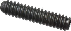 Unbrako - #4-40 UNC, 1/2" OAL, Cup Point Set Screw - Grade 8 Alloy Steel, 0.05" Key - Apex Tool & Supply