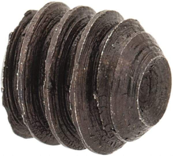 Unbrako - #5-40 UNC, 1/8" OAL, Cup Point Set Screw - Grade 8 Alloy Steel, 1/16" Key - Apex Tool & Supply
