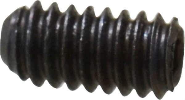 Unbrako - #5-40 UNC, 1/4" OAL, Cup Point Set Screw - Grade 8 Alloy Steel, 1/16" Key - Apex Tool & Supply