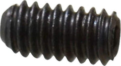 Unbrako - #5-40 UNC, 1/4" OAL, Cup Point Set Screw - Grade 8 Alloy Steel, 1/16" Key - Apex Tool & Supply