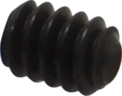 Unbrako - #6-32 UNC, 3/16" OAL, Cup Point Set Screw - Grade 8 Alloy Steel, 1/16" Key - Apex Tool & Supply