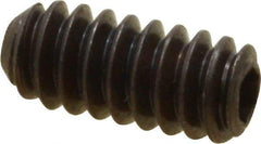 Unbrako - #6-32 UNC, 5/16" OAL, Cup Point Set Screw - Grade 8 Alloy Steel, 1/16" Key - Apex Tool & Supply