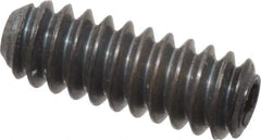 Unbrako - #6-32 UNC, 3/8" OAL, Cup Point Set Screw - Grade 8 Alloy Steel, 1/16" Key - Apex Tool & Supply