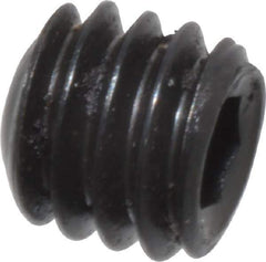 Unbrako - #6-40 UNF, 1/8" OAL, Cup Point Set Screw - Grade 8 Alloy Steel, 1/16" Key - Apex Tool & Supply