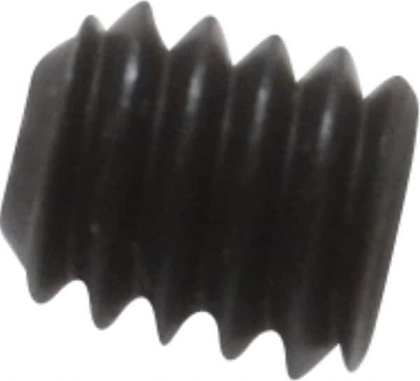 Unbrako - #8-32 UNC, 3/16" OAL, Cup Point Set Screw - Grade 8 Alloy Steel, 5/64" Key - Apex Tool & Supply