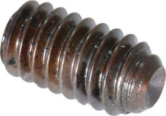 Unbrako - #8-32 UNC, 5/16" OAL, Cup Point Set Screw - Grade 8 Alloy Steel, 5/64" Key - Apex Tool & Supply