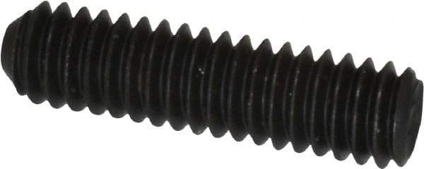 Unbrako - #8-32 UNC, 5/8" OAL, Cup Point Set Screw - Grade 8 Alloy Steel, 5/64" Key - Apex Tool & Supply