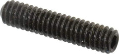 Unbrako - #8-32 UNC, 3/4" OAL, Cup Point Set Screw - Grade 8 Alloy Steel, 5/64" Key - Apex Tool & Supply