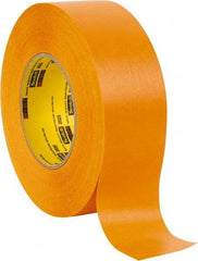 3M - 2" Wide x 60 Yd Long Orange Paper Masking Tape - Series 2525, 9.5 mil Thick, 49 In/Lb Tensile Strength - Apex Tool & Supply