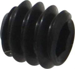 Unbrako - #10-24 UNC, 3/16" OAL, Cup Point Set Screw - Grade 8 Alloy Steel, 3/32" Key - Apex Tool & Supply