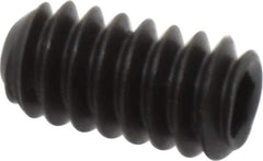 Unbrako - #10-24 UNC, 3/8" OAL, Cup Point Set Screw - Grade 8 Alloy Steel, 3/32" Key - Apex Tool & Supply
