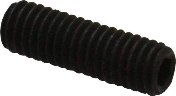 Unbrako - #10-32 UNF, 5/8" OAL, Cup Point Set Screw - Grade 8 Alloy Steel, 3/32" Key - Apex Tool & Supply