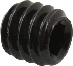Unbrako - 1/4-20 UNC, 1/4" OAL, Cup Point Set Screw - Grade 8 Alloy Steel, 1/8" Key - Apex Tool & Supply