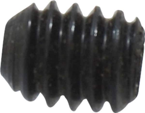 Unbrako - 1/4-20 UNC, 5/16" OAL, Cup Point Set Screw - Grade 8 Alloy Steel, 1/8" Key - Apex Tool & Supply