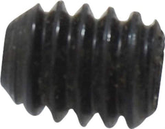 Unbrako - 1/4-20 UNC, 5/16" OAL, Cup Point Set Screw - Grade 8 Alloy Steel, 1/8" Key - Apex Tool & Supply