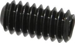 Unbrako - 1/4-20 UNC, 1/2" OAL, Cup Point Set Screw - Grade 8 Alloy Steel, 1/8" Key - Apex Tool & Supply