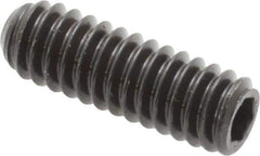 Unbrako - 1/4-20 UNC, 3/4" OAL, Cup Point Set Screw - Grade 8 Alloy Steel, 1/8" Key - Apex Tool & Supply