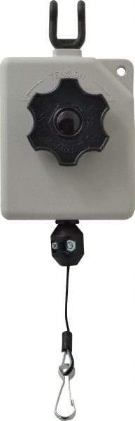 Aero-Motive - 4 Lb Load Capacity, 5.2' Travel Distance, Tool Balancer - Nylon Hose Cable, High Impact Composite Housing, Tension Adjustment - Apex Tool & Supply