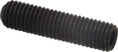 Unbrako - 1/4-28 UNF, 1" OAL, Cup Point Set Screw - Grade 8 Alloy Steel, 1/8" Key - Apex Tool & Supply