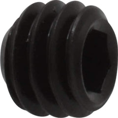 Unbrako - 5/16-18 UNC, 1/4" OAL, Cup Point Set Screw - Grade 8 Alloy Steel, 3/32" Key - Apex Tool & Supply