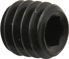 Unbrako - 5/16-18 UNC, 5/16" OAL, Cup Point Set Screw - Grade 8 Alloy Steel, 3/32" Key - Apex Tool & Supply